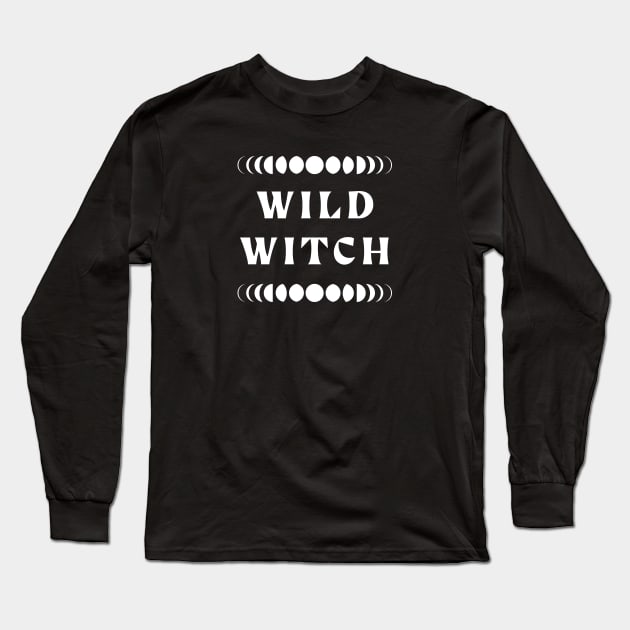 Wild Witch Long Sleeve T-Shirt by Off The Hook Studio